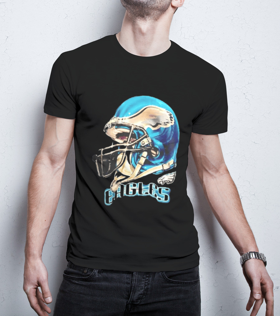 Philadelphia Eagles Blue Helmet Wing Decal EAGLES T-Shirt