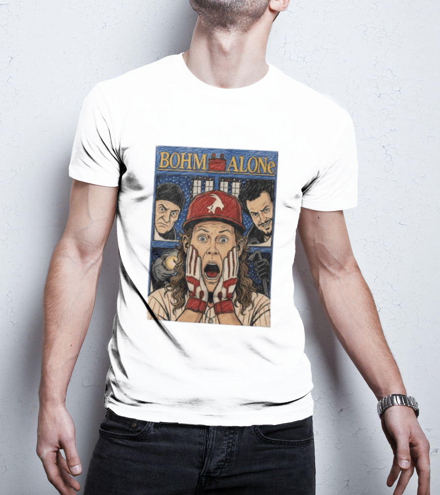 Bohm Alone Alec Bohm Philadelphia Phillies Home Alone T-Shirt
