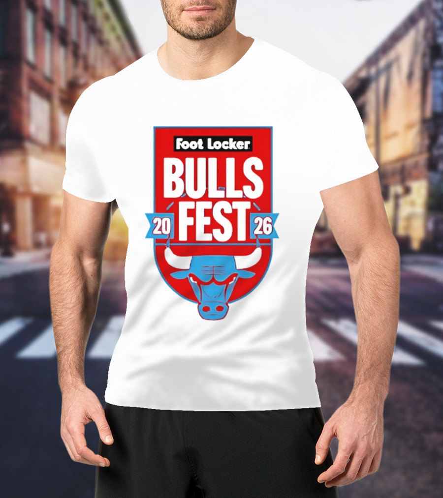 Chicago Bulls Fest 2026 Foot Locker Event T-Shirt