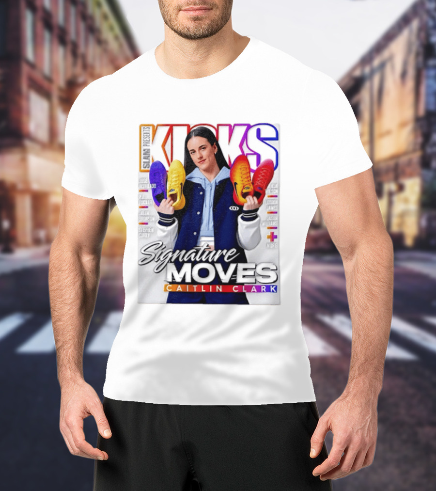 SLAM Presents Kicks Signature Moves Caitlin Clark T-Shirt