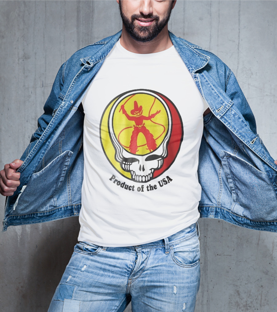 Grateful Dead Steal Your Face Cowboy Product Of The USA T-Shirt
