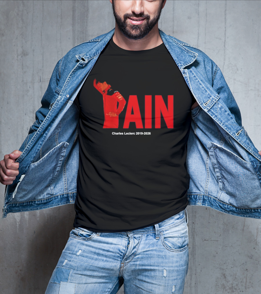 Charles Leclerc 2019 2026 Pain Formula 1 Ferrari Insights T-Shirt