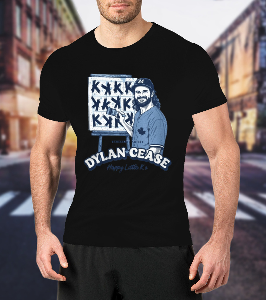 Dylan Cease Blue Jays Strikeout Artist Happy Little K's 84 Cap Maple Leaf T-Shirt