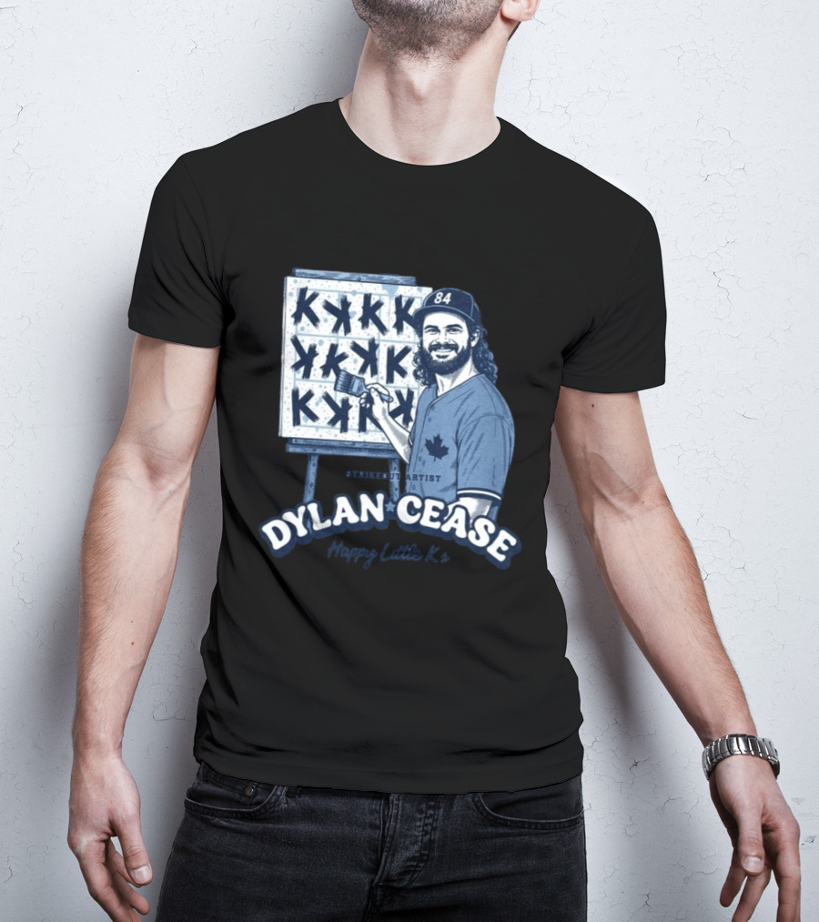 Dylan Cease Blue Jays Strikeout Artist Happy Little K's 84 Cap Maple Leaf T-Shirt
