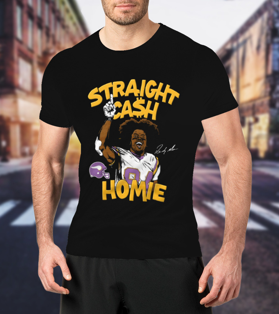 Straight Cash Homie Randy Moss Minnesota Vikings Football 84 NFL T-Shirt