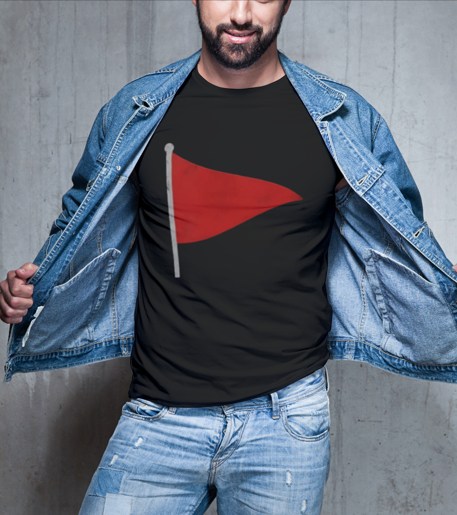 Red Flag Symbol Warning Alert Recognition T-Shirt