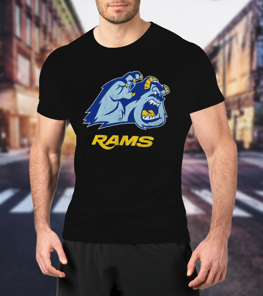 Los Angeles Rams Sulley Monster Football Fan Merchandise T-Shirt