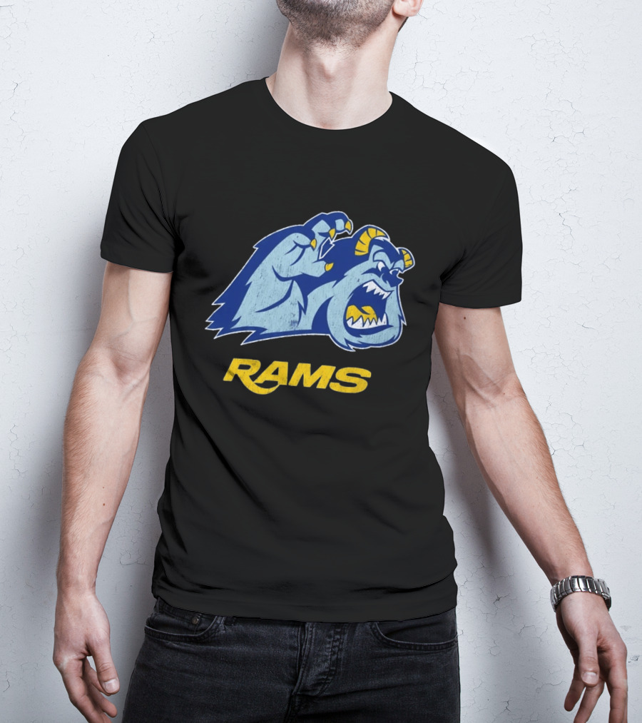 Los Angeles Rams Sulley Monster Football Fan Merchandise T-Shirt