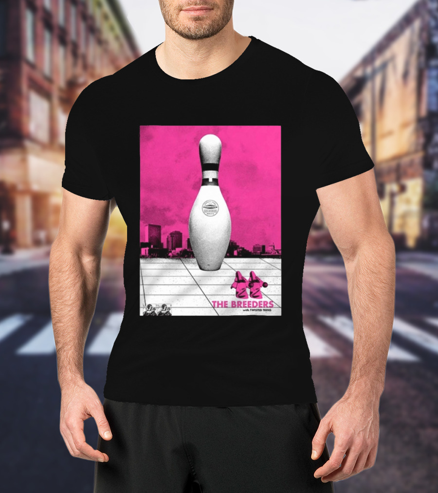 The Breeders With Twisted Teins Hollywood Palladium Los Angeles CA August 24 2026 Bowling Pin T-Shirt