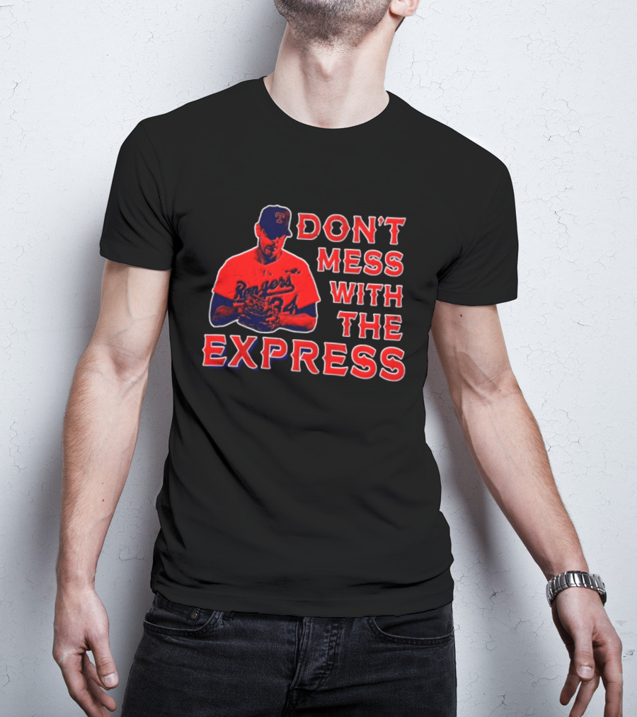 Nolan Ryan Texas Rangers Don't Mess With The Express Baseball Legend T-Shirt