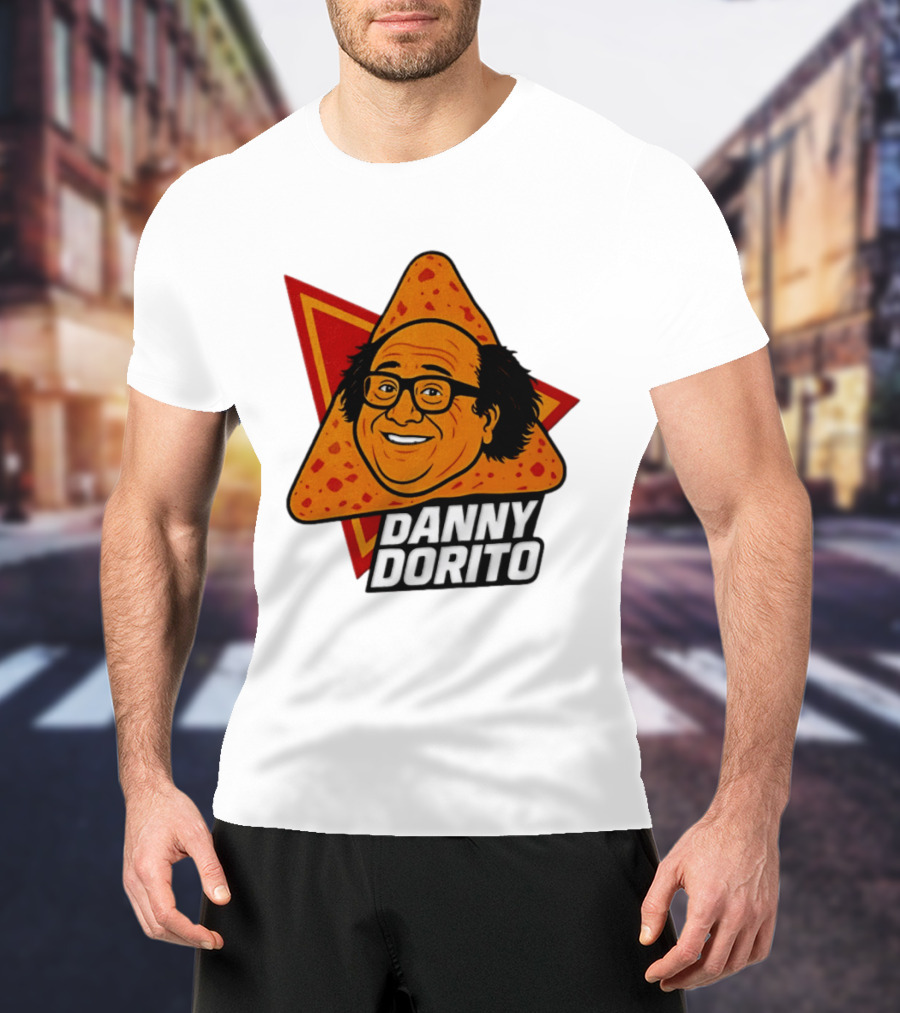 Danny Dorito Crunchy Snack Pun With Iconic Triangular Chip T-Shirt