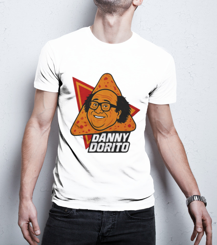 Danny Dorito Crunchy Snack Pun With Iconic Triangular Chip T-Shirt