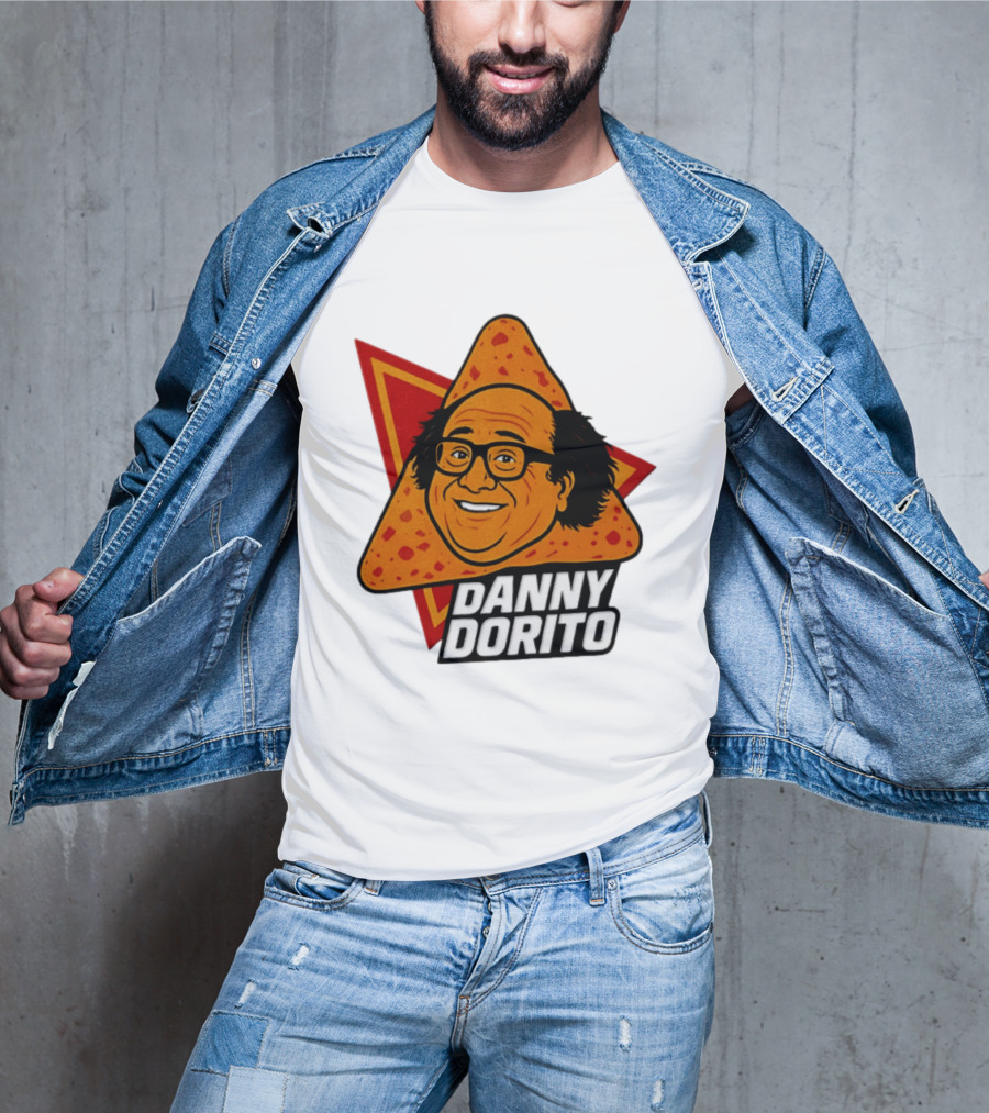 Danny Dorito Crunchy Snack Pun With Iconic Triangular Chip T-Shirt
