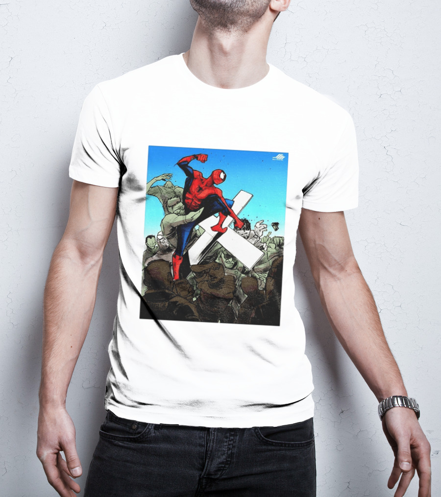 Never Give Up Spider Man Punch Nazis Minnesota Police T-Shirt