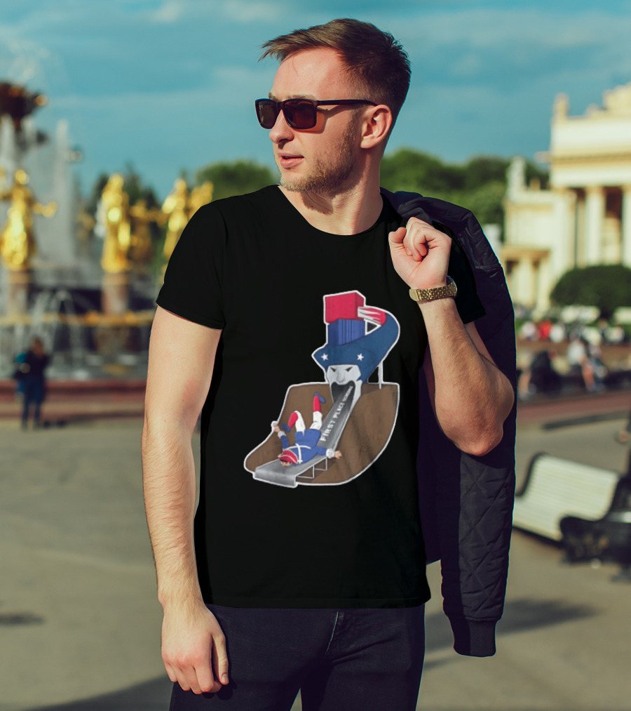 First Place Schedule Patriot Slide Humorous Football Fan Gear T-Shirt