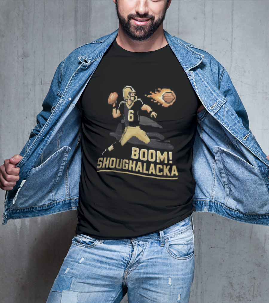 Boom Shoughalacka Football Player Action Burst T-Shirt