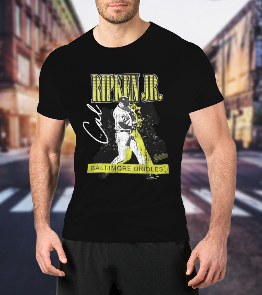 Cal Ripken Jr. Baltimore Orioles Mitchell And Ness Vintage Sports T-Shirt