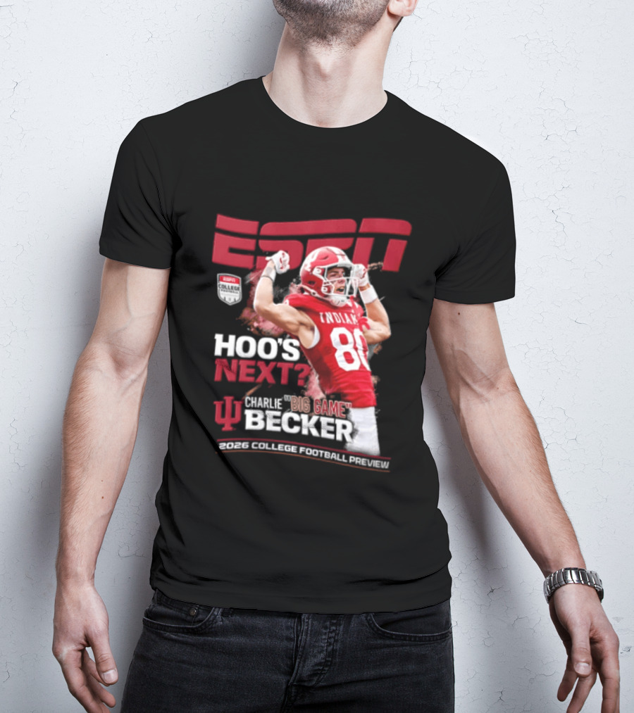 ESPN The Magazine Charlie Becker Indiana Hoosiers 2026 College Football Preview T-Shirt