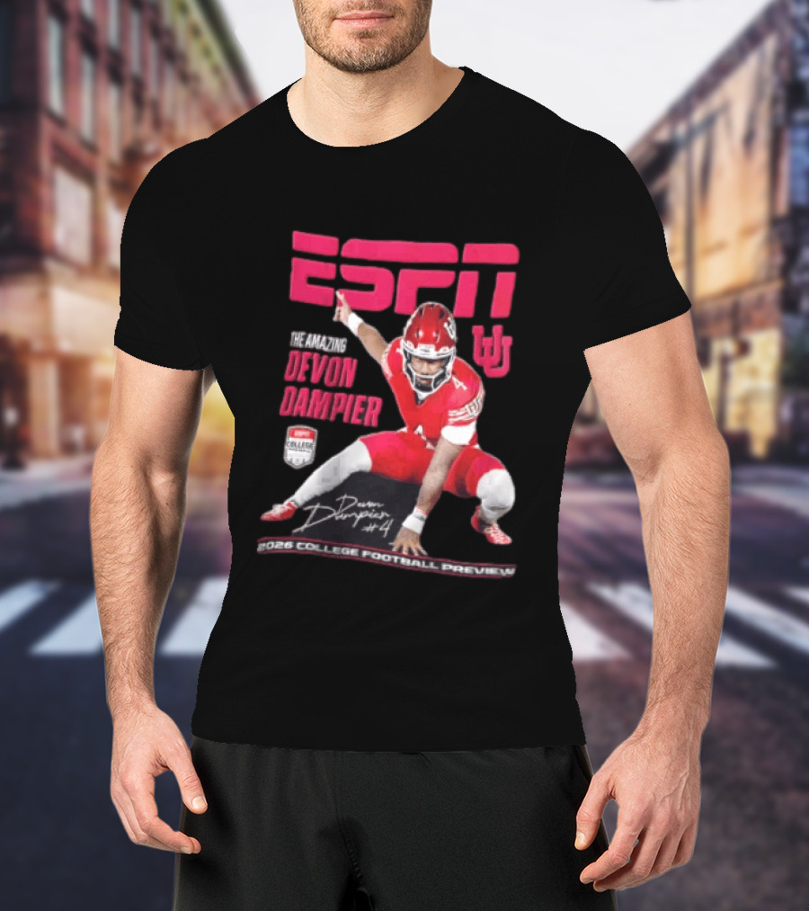 ESPN The Amazing Devon Dampier 2026 College Football Preview T-Shirt