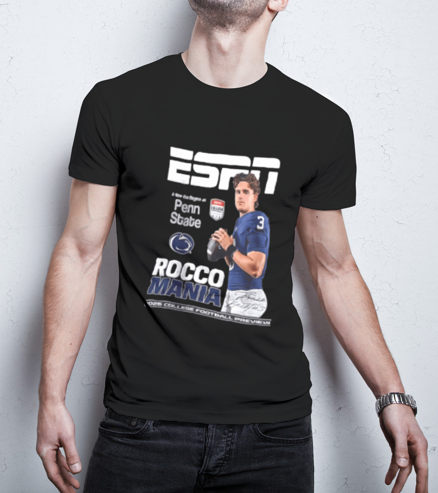 ESPN Exclusive Rocco Mania Penn State College Football Preview 2026 T-Shirt
