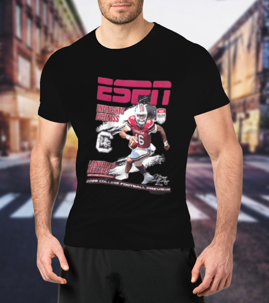 ESPN Unfinished Business LaNorris Sellers South Carolina 2026 College Football Review T-Shirt
