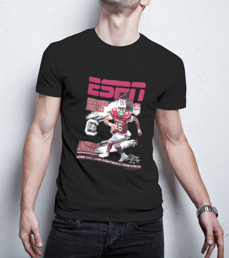 ESPN Unfinished Business LaNorris Sellers South Carolina 2026 College Football Review T-Shirt