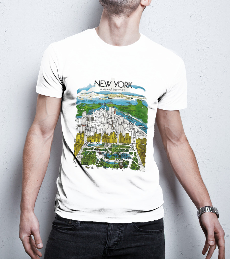 New York A View Of The World Carla Safernac T-Shirt