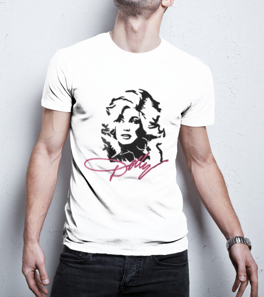 Dolly Parton Iconic Pink Signature T-Shirt