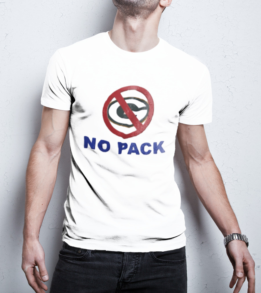 No Pack Green Bay Packers Anti Logo NFL Fan T-Shirt