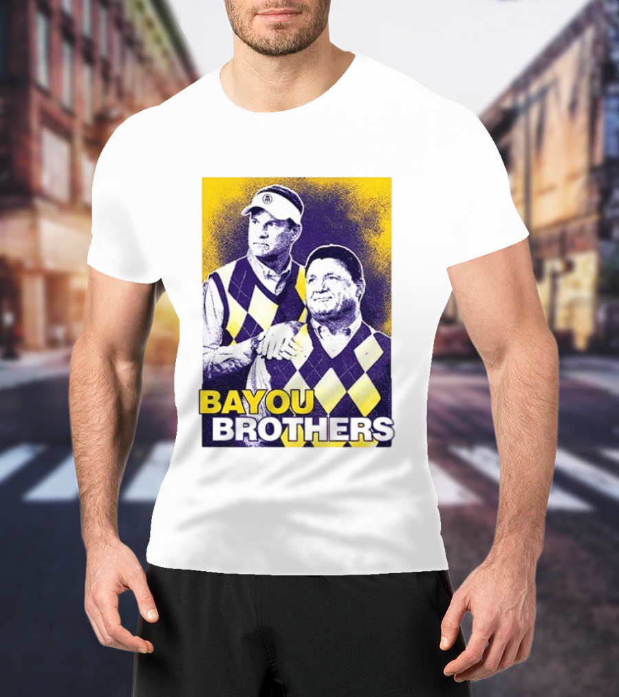 Bayou Brothers Ed Orgeron Coach O Kim Mulkey LSU Tigers T-Shirt