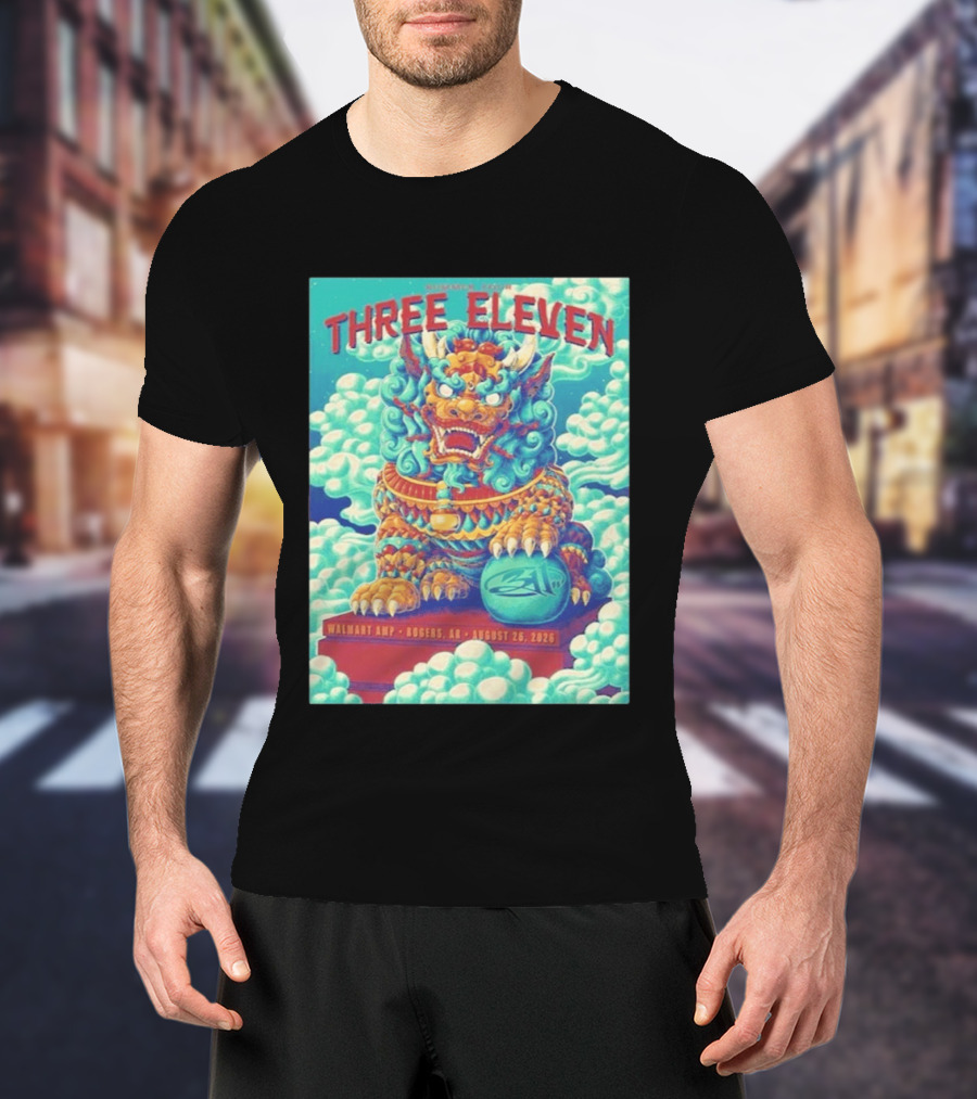 Three Eleven Concert Rogers AR Walmart AMP August 26 2026 Event Tiger Chinese T-Shirt