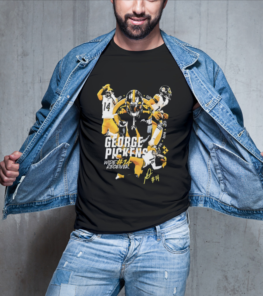 George Pickens Wide Receiver #14 Pittsburgh Steelers Football #14 T-Shirt