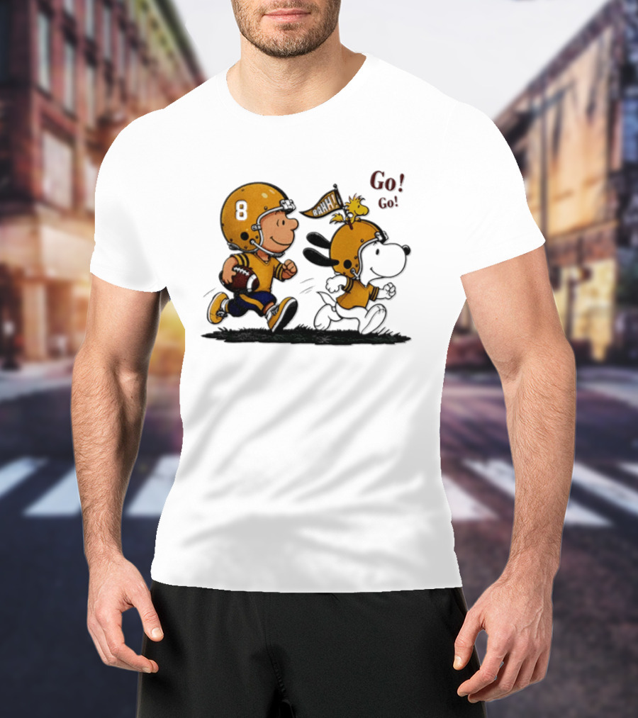 Charlie Brown Snoopy Peanuts Football Go Go Pittsburgh 2026 T-Shirt