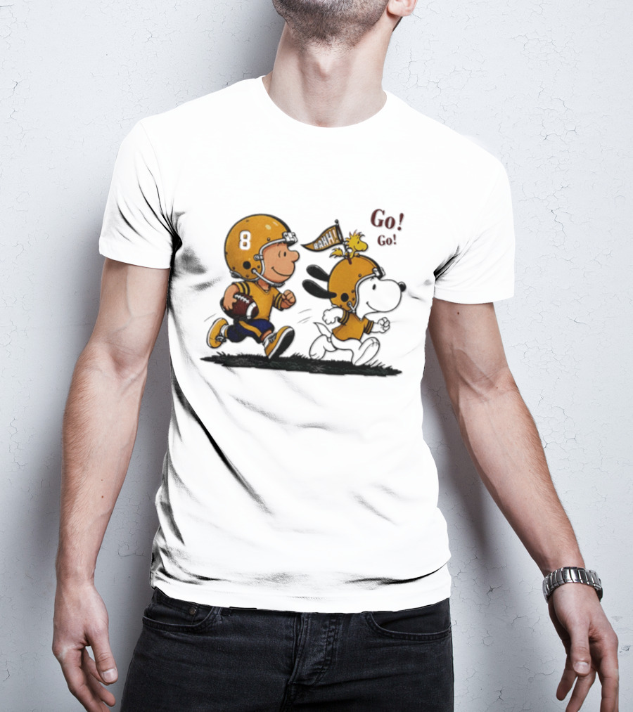 Charlie Brown Snoopy Peanuts Football Go Go Pittsburgh 2026 T-Shirt