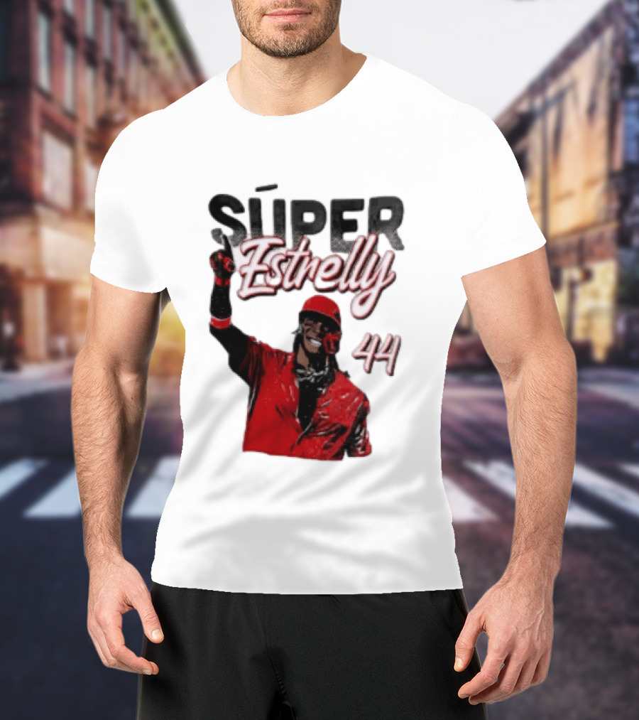 Elly De La Cruz Súper Estrelly 44 Cincinnati Reds T-Shirt
