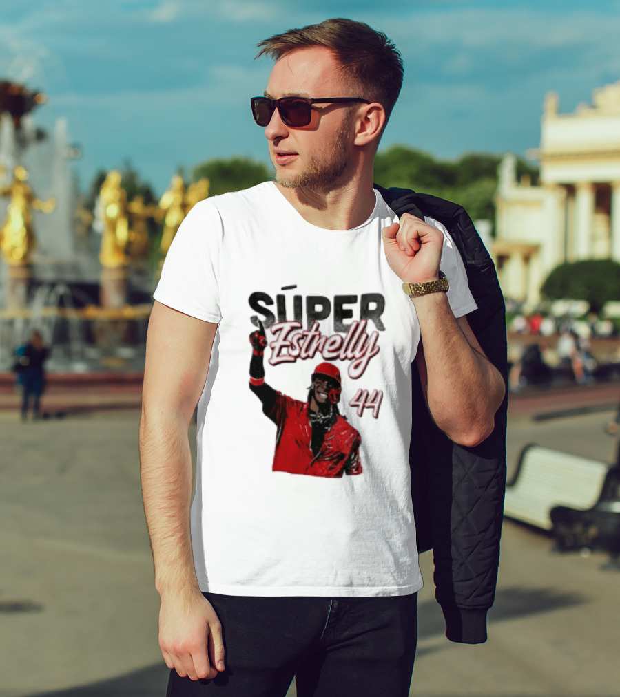 Elly De La Cruz Súper Estrelly 44 Cincinnati Reds T-Shirt