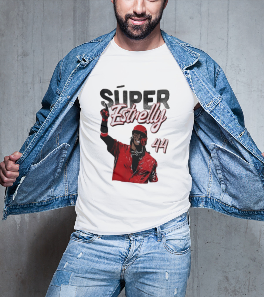 Elly De La Cruz Súper Estrelly 44 Cincinnati Reds T-Shirt