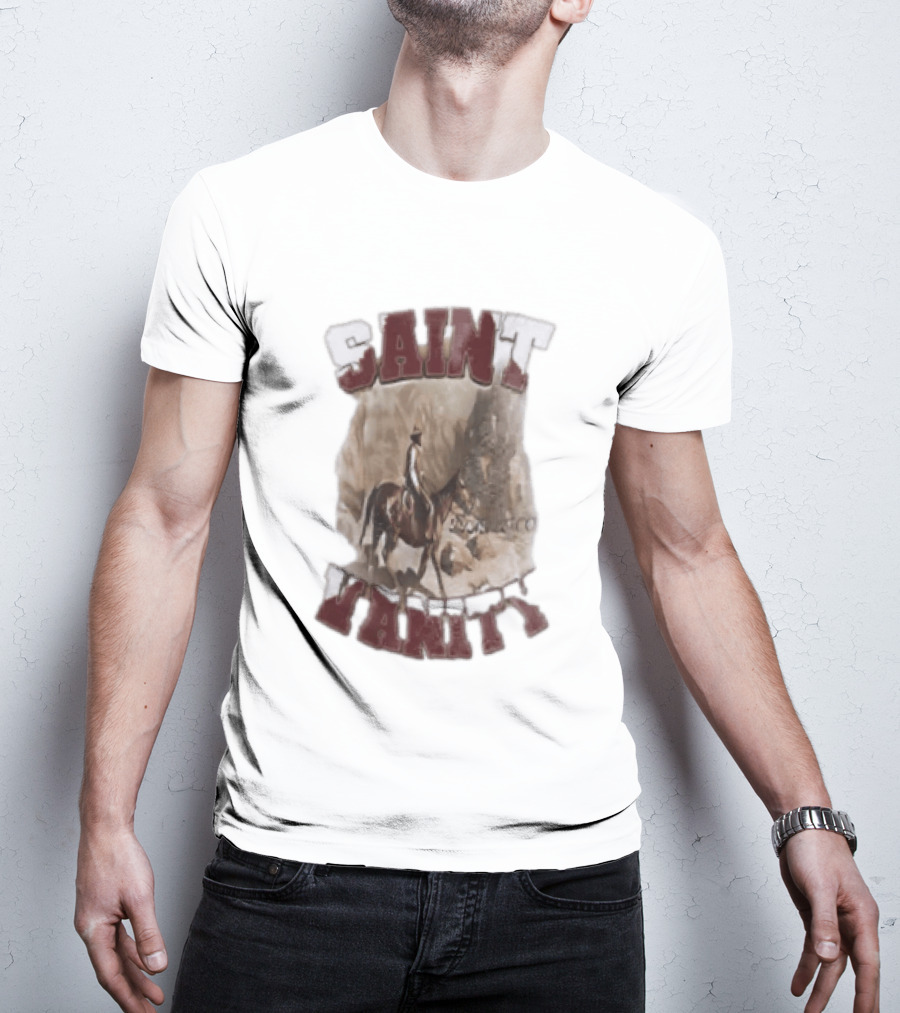 Saint Vanity Cowboy Horse Western T-Shirt