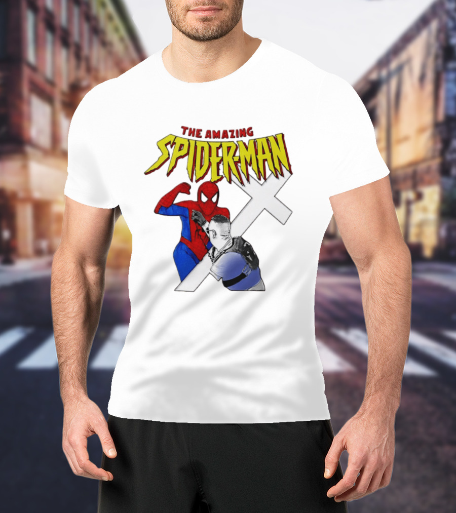 The Amazing Spider Man Vs Jake Lang Comic Style Showdown T-Shirt