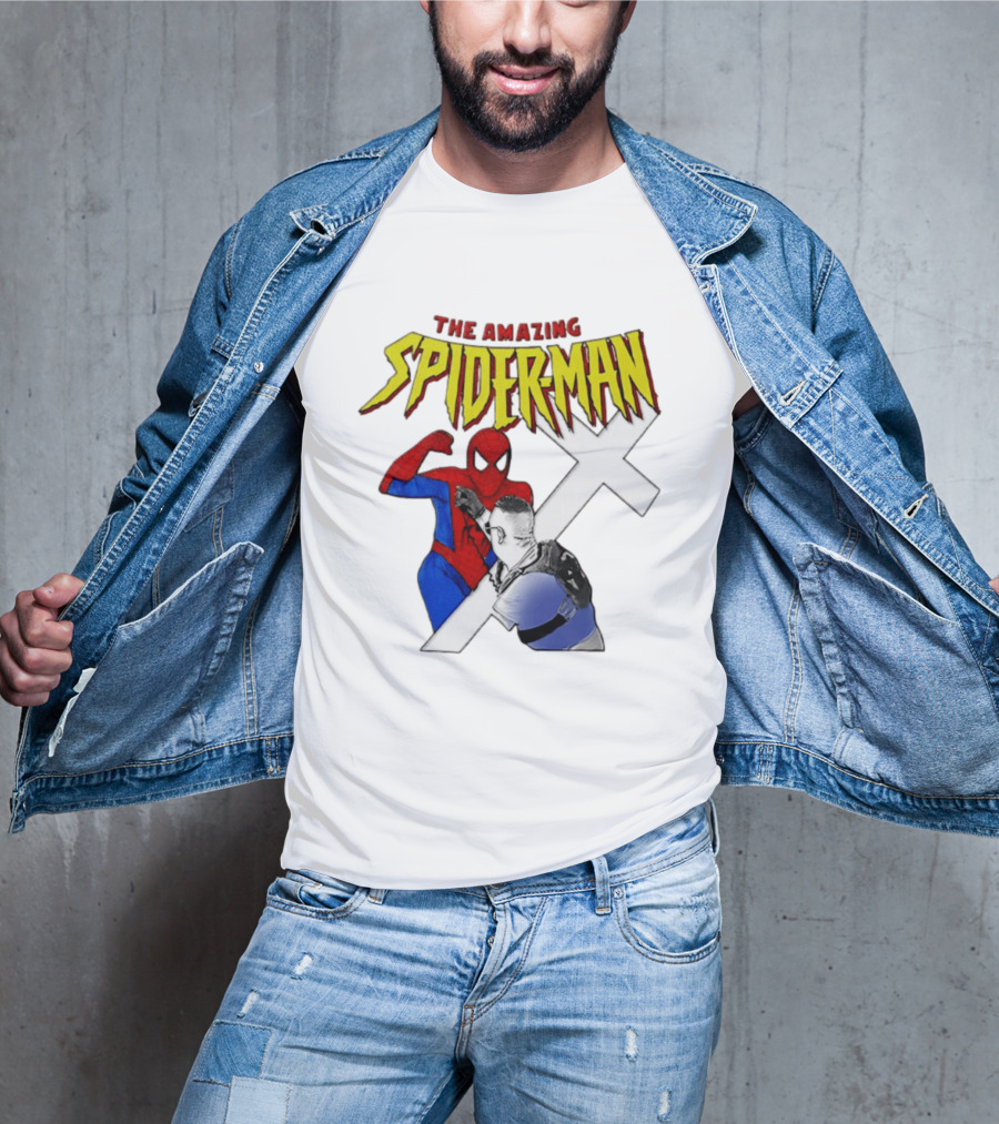 The Amazing Spider Man Vs Jake Lang Comic Style Showdown T-Shirt