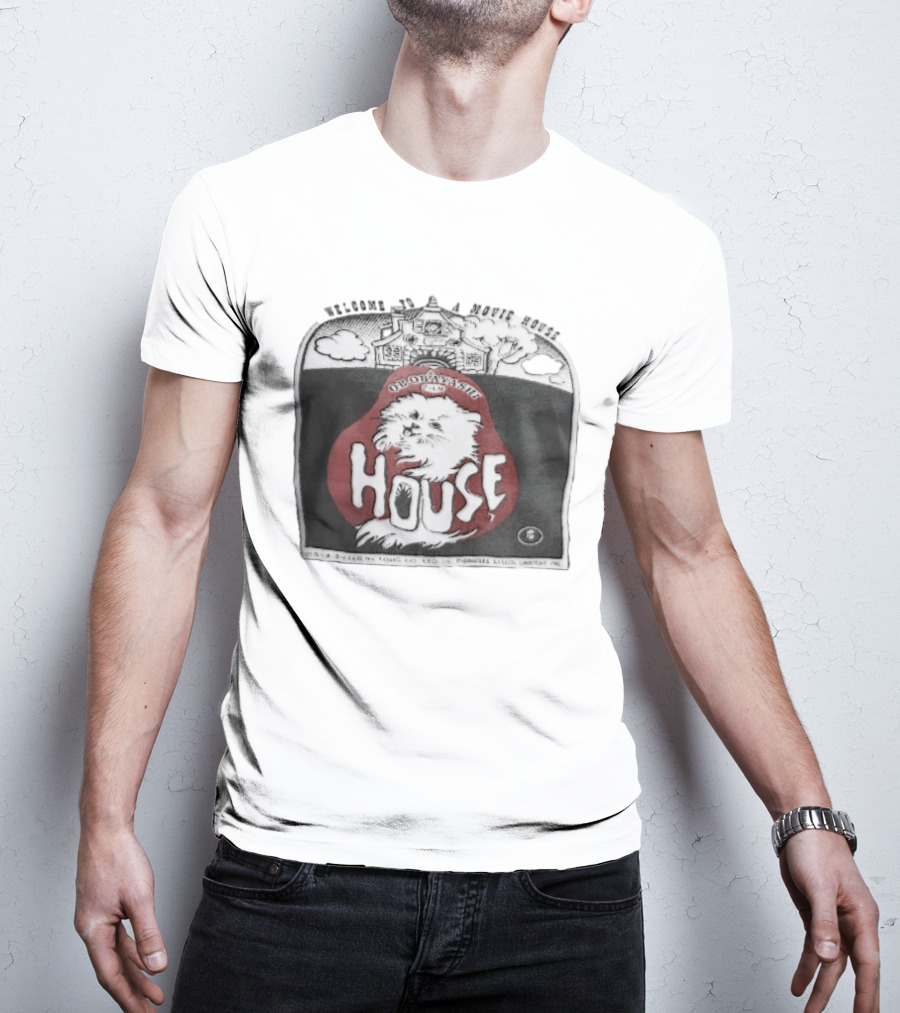 Welcome To A Movie House Ob Obayashi Film Toho Co Ltd Fluffy White Cat T-Shirt