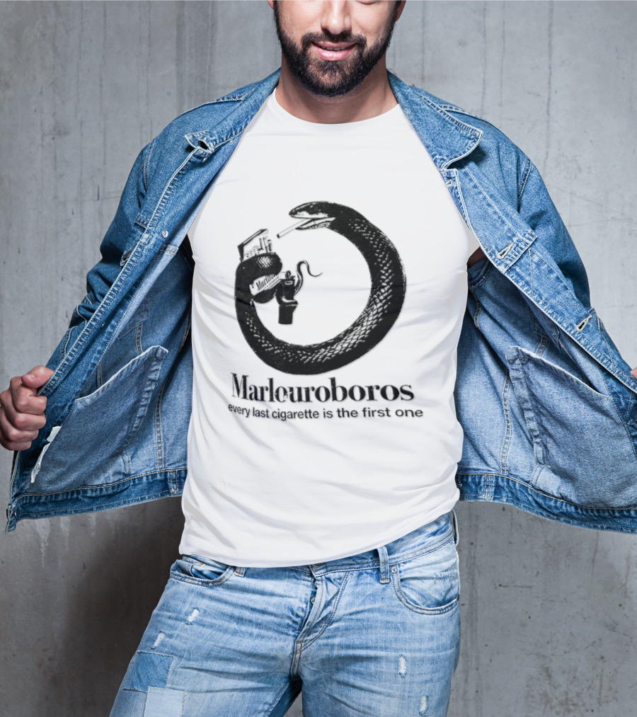 Marlouroboros Snake Ouroboros Every Last Cigarette Is The First One T-Shirt