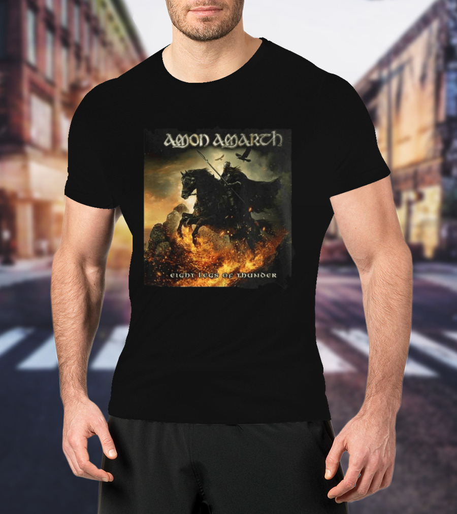 Amon Amarth Eight Legs Of Thunder New Single Viking Warrior Album Cover T-Shirt