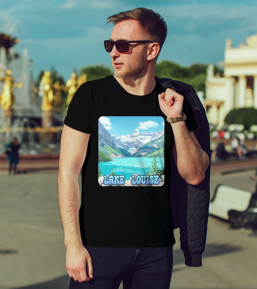 Lake Louise Canada Scenic Mountain Lake View T-Shirt