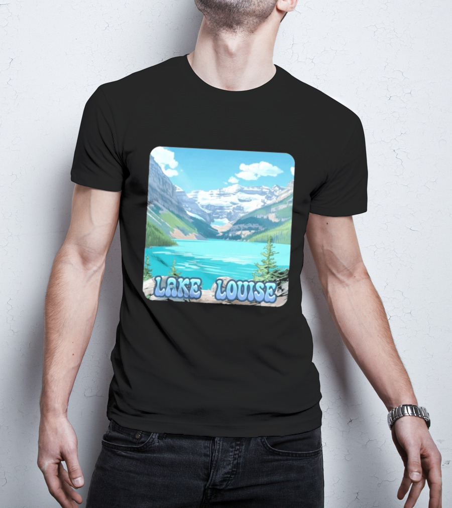 Lake Louise Canada Scenic Mountain Lake View T-Shirt
