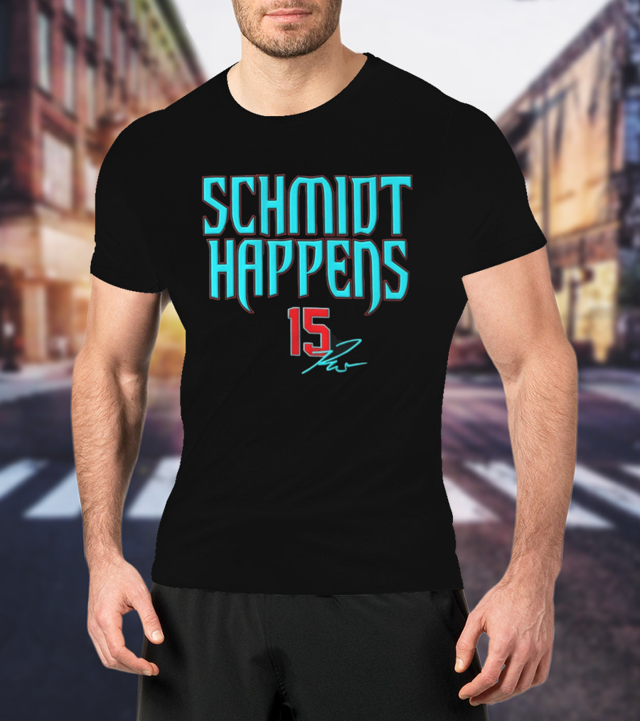 Schmidt Happens 15 Arizona Diamondbacks Ryan Waldschmidt T-Shirt