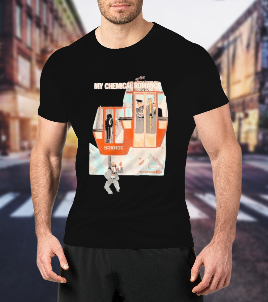 My Chemical Romance Coors Field 2026 Tour August 27th Denver CO Cable Car Print T-Shirt