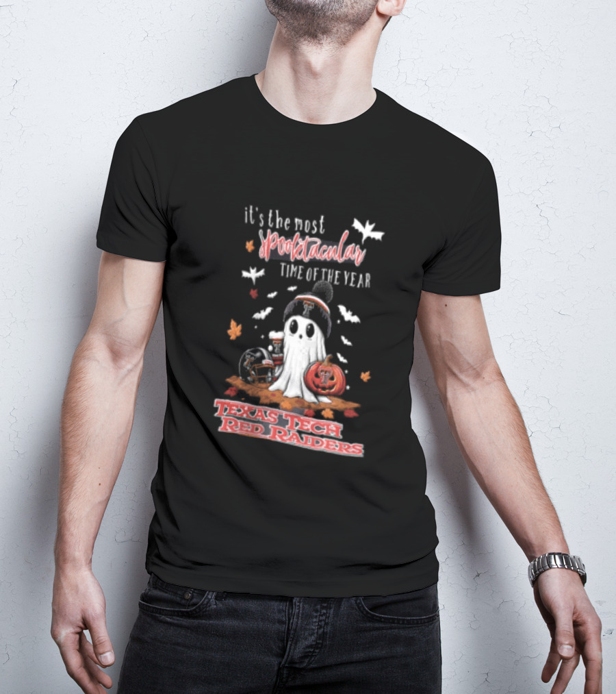 Texas Tech Red Raiders Most Spooktacular Time Of Year Ghost Pumpkin T-Shirt