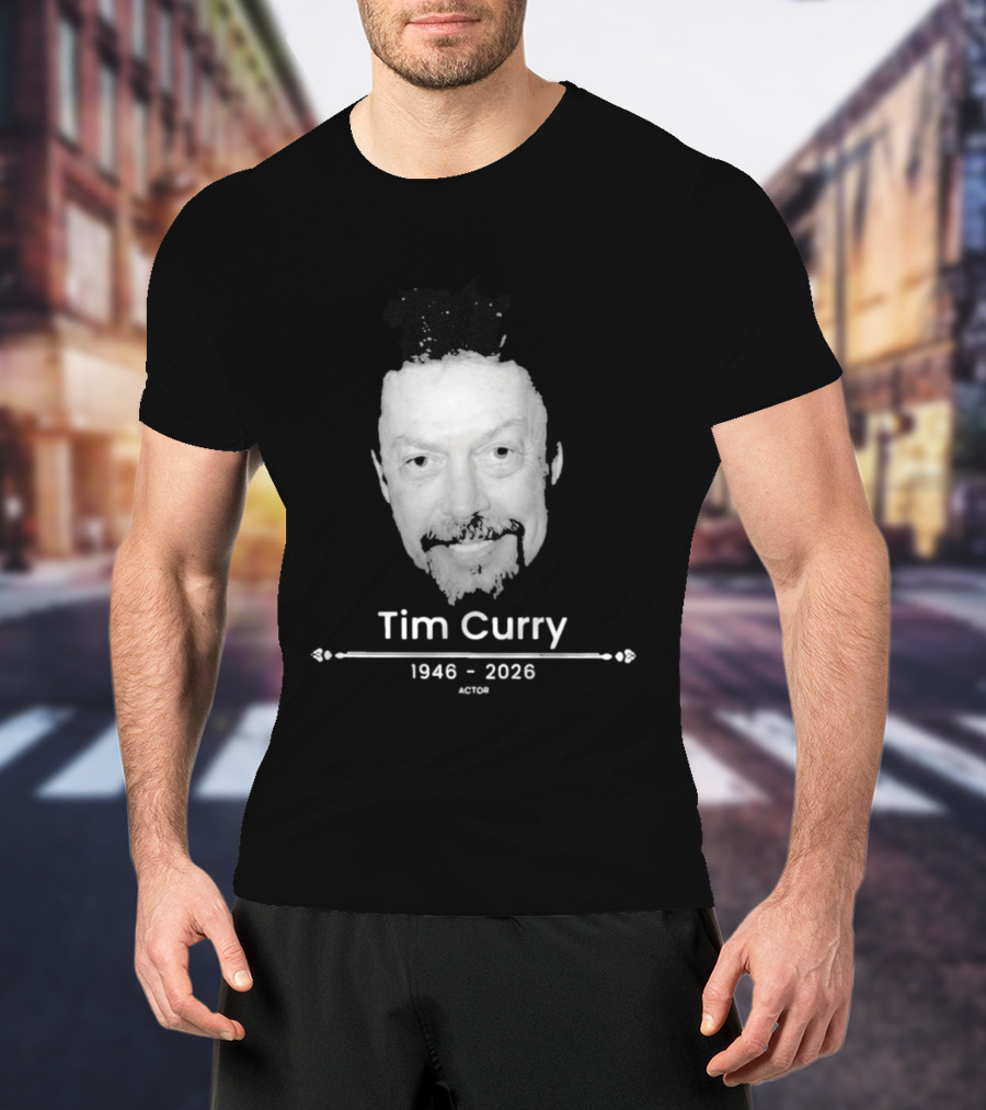 Tim Curry 1946 2026 Actor Face T-Shirt
