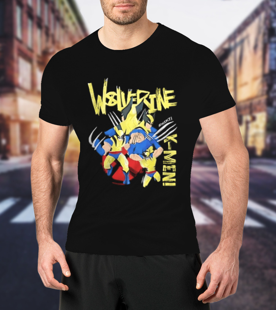 Wolverine Snikt X Men Comic Claws Action T-Shirt